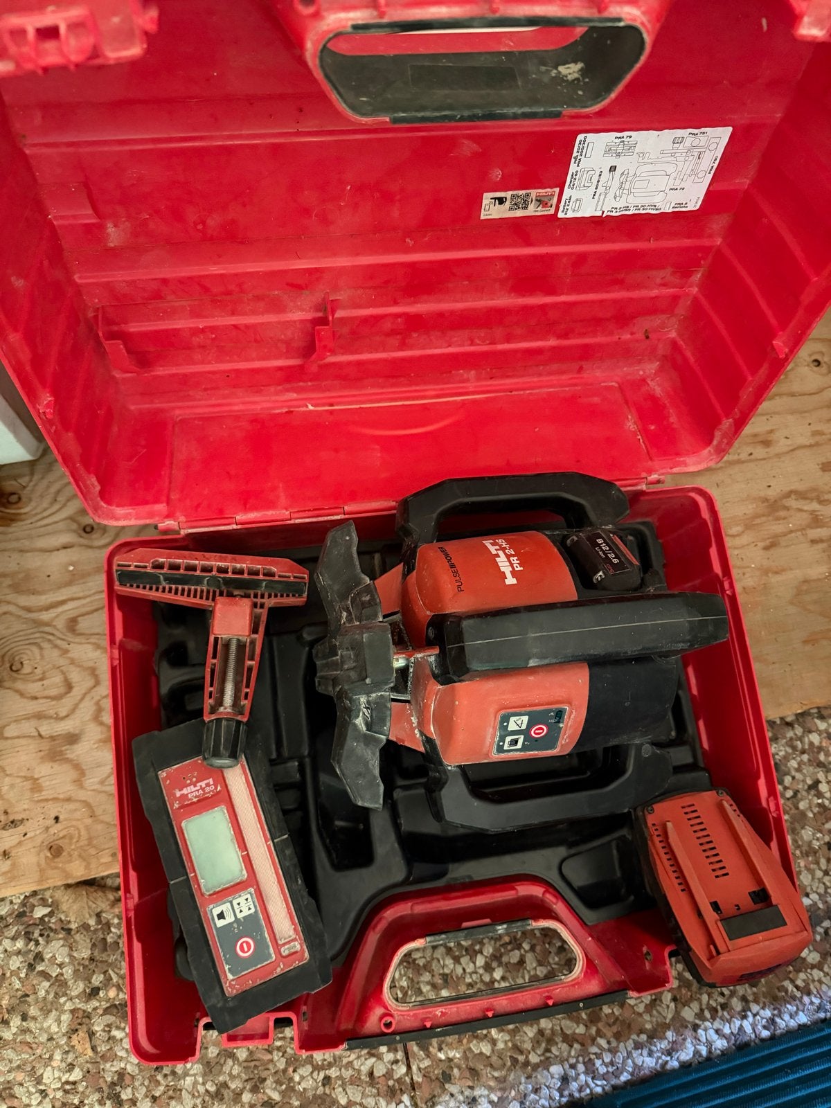 Hilti PR 2-HS A12 Bouwlaser - Complete set, Ophalen of Verzenden, Gebruikt, Licht