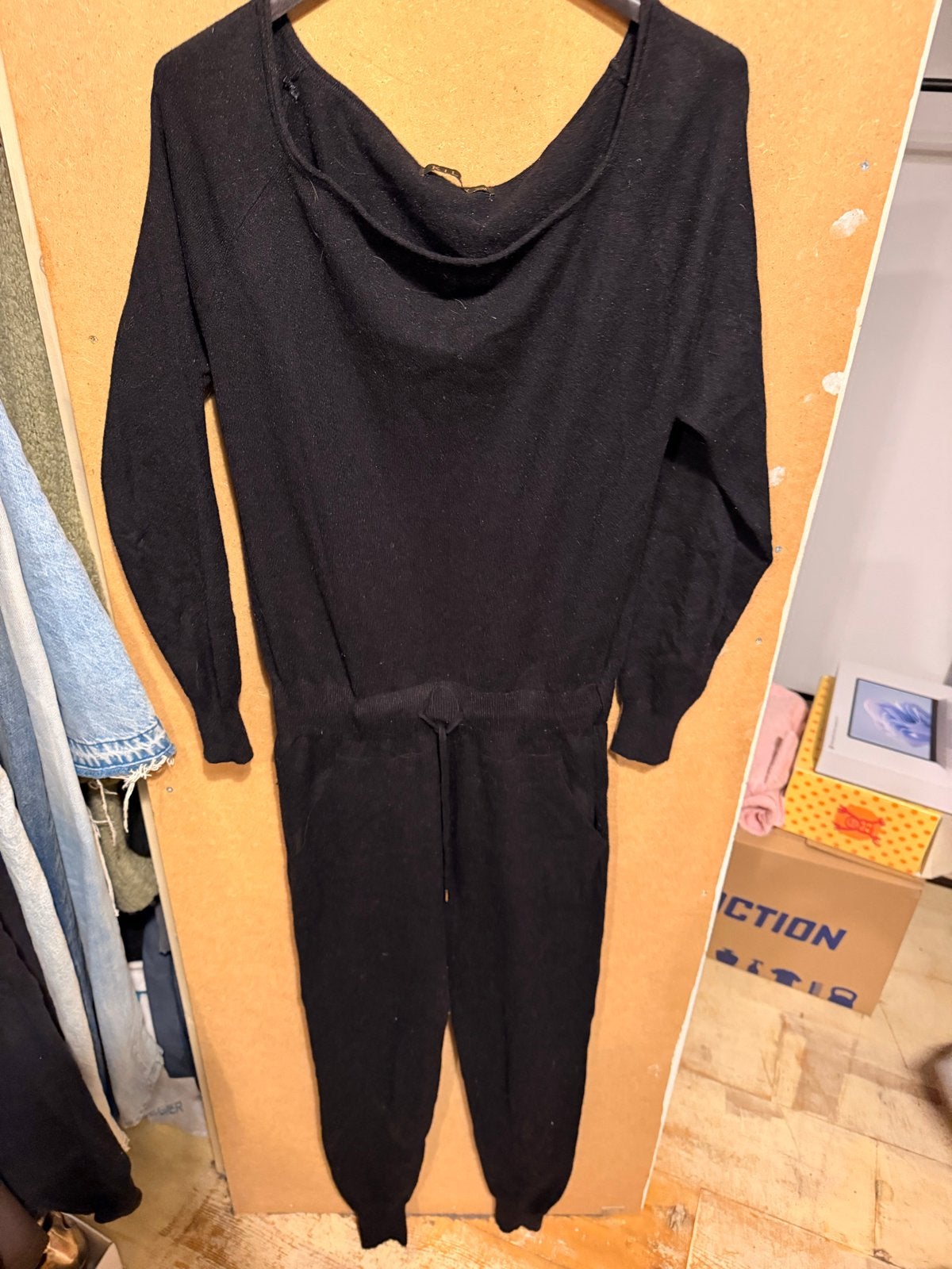 Zwarte Kilky jumpsuit maat S/M, Ophalen of Verzenden, Zo goed als nieuw, Maat 36 (S), Zwart