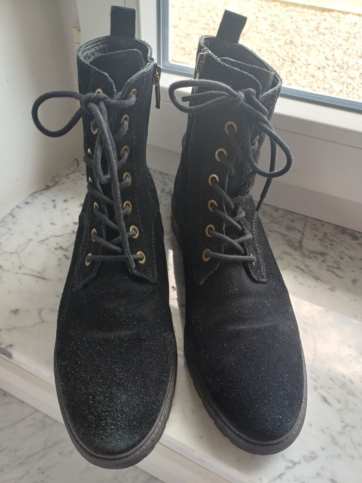 Hush Puppies laarzen maat 40, Zwart, Lage of Enkellaarzen, Ophalen of Verzenden, Zo goed als nieuw