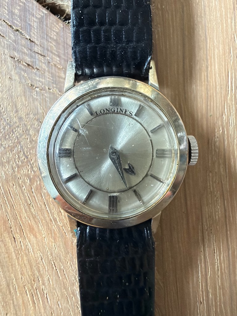 Longines vintage dameshorloge 18 mm, Staal, Met bandje, Polshorloge, Longines