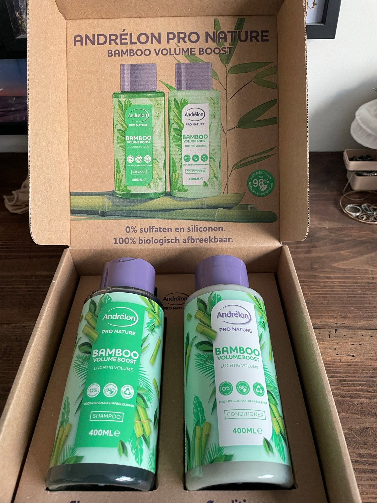 Andrélon Pro Nature Bamboo Volume Boost Shampoo & Conditione, Ophalen of Verzenden, Nieuw, Shampoo of Conditioner
