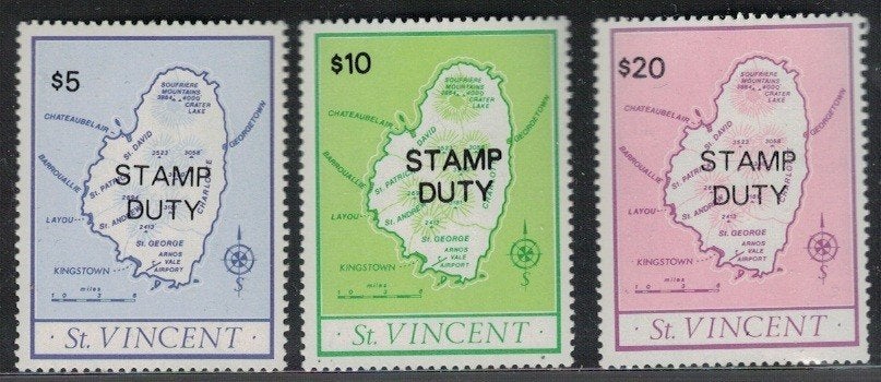 W402 St.Vincent pakketzegels1/3 postfris, Verzenden, Postfris, Midden-Amerika