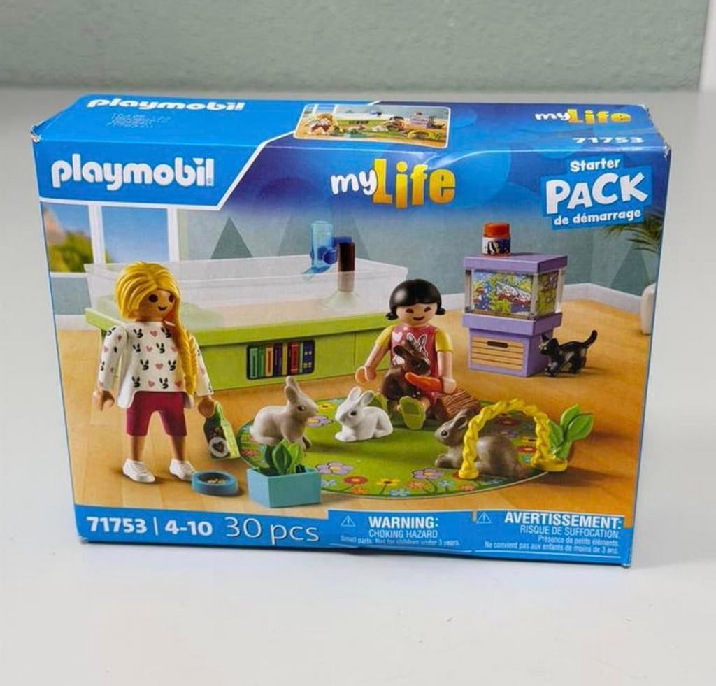 PLAYMOBIL myLife Starter Packs Konijnenfamilie 71753 - NIEUW, Kinderen en Baby's, Speelgoed | Playmobil, Nieuw, Ophalen of Verzenden