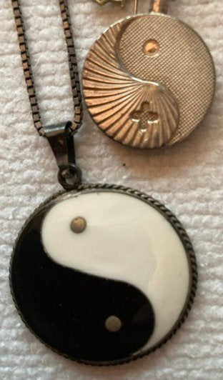 Yin Yang bedel voor armband of ketting, Overige merken, Gebruikt, Ophalen of Verzenden, 1 bedel