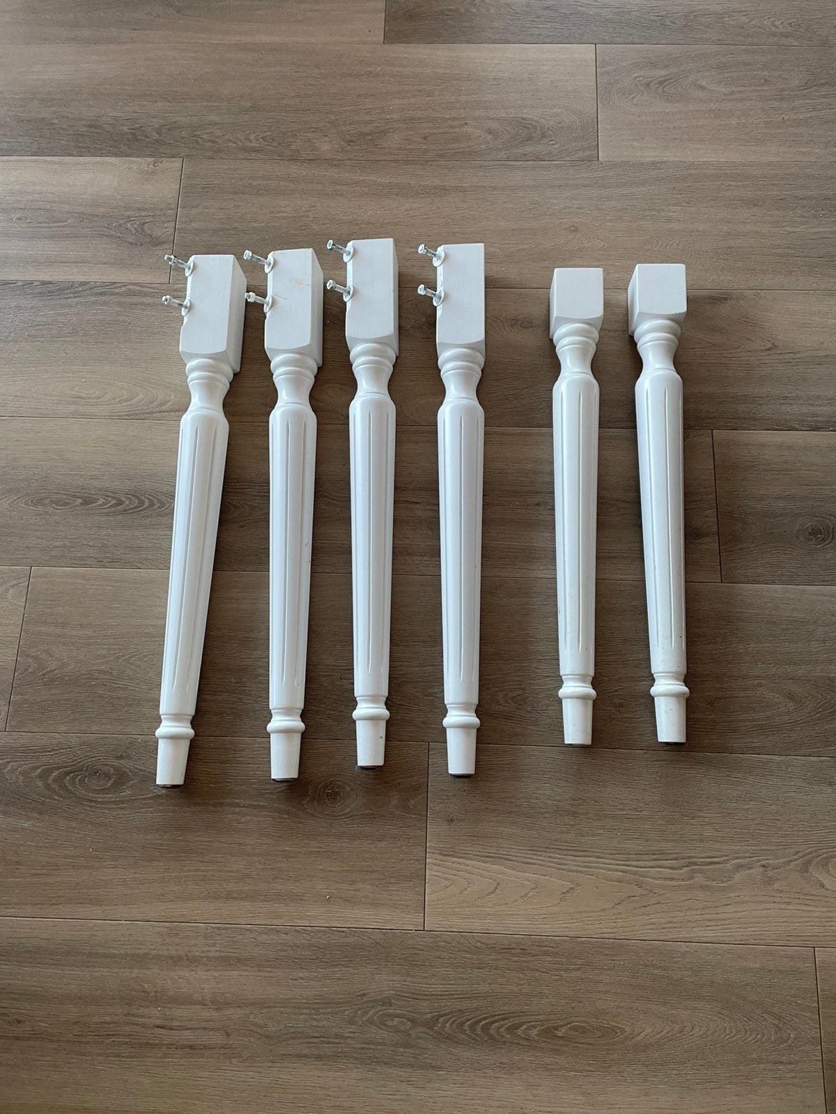 4 tafelpoten (eettafel) + 2 middenpoten, Huis en Inrichting, Ophalen, Gebruikt, Rechthoekig, 50 tot 100 cm