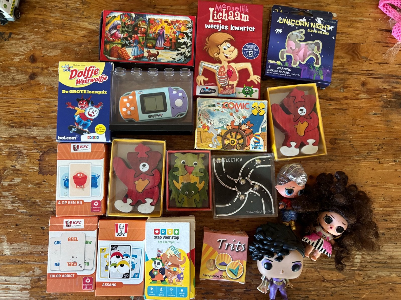 Partij speeltjes en spelletjes, Ophalen of Verzenden, Zo goed als nieuw