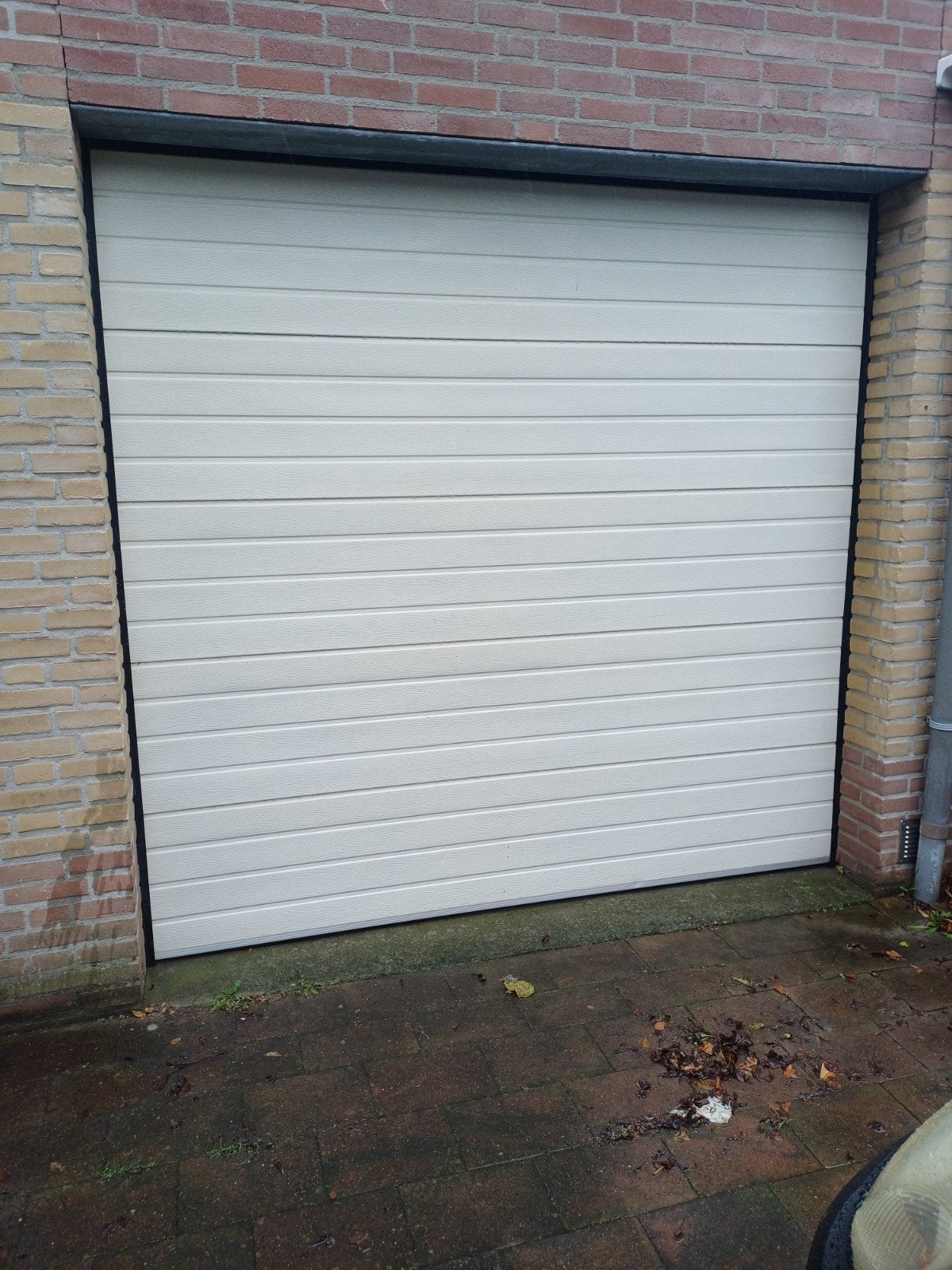 elektrische garagedeur 240B x 228H, Ophalen, 200 cm of meer, Wit, Zo goed als nieuw