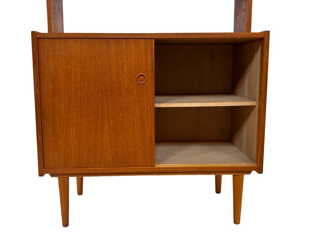 Vintage boekenkast wandkast teak fineer jaren 60 design, Ophalen, Gebruikt, Vintage boekenkast, Vintage boekenkast