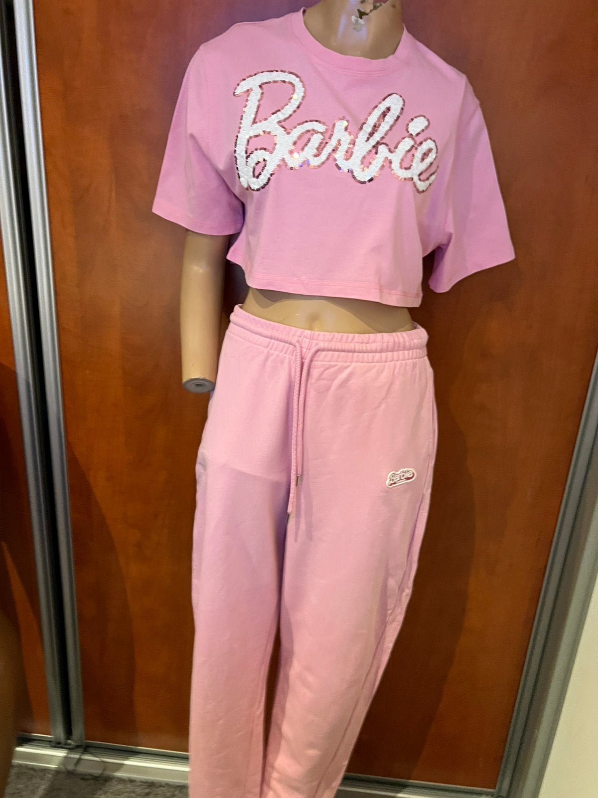 ZARA x barbie set met lovertjes maat L nieuw, R, T, Ophalen of Verzenden, Roze