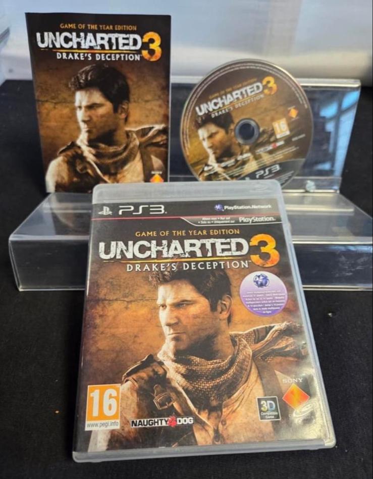 Uncharted 3: Drake's Deception Game of the Year Edition PS3, Avontuur en Actie, Online, Gebruikt, 1 speler
