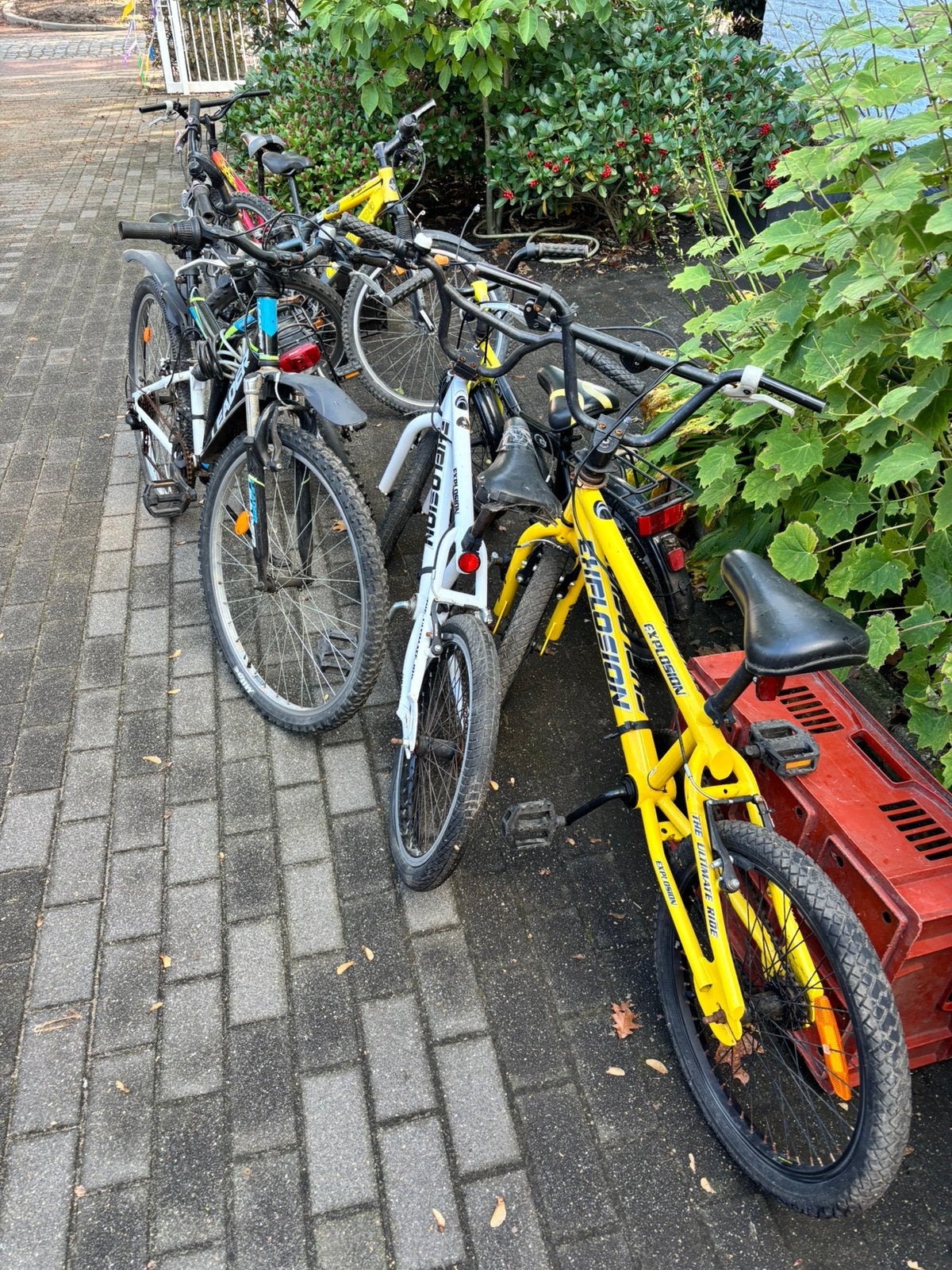 Partij kinderfietsen 7 stuks, Ophalen, Gebruikt, Velgrem, 16 tot 20 inch