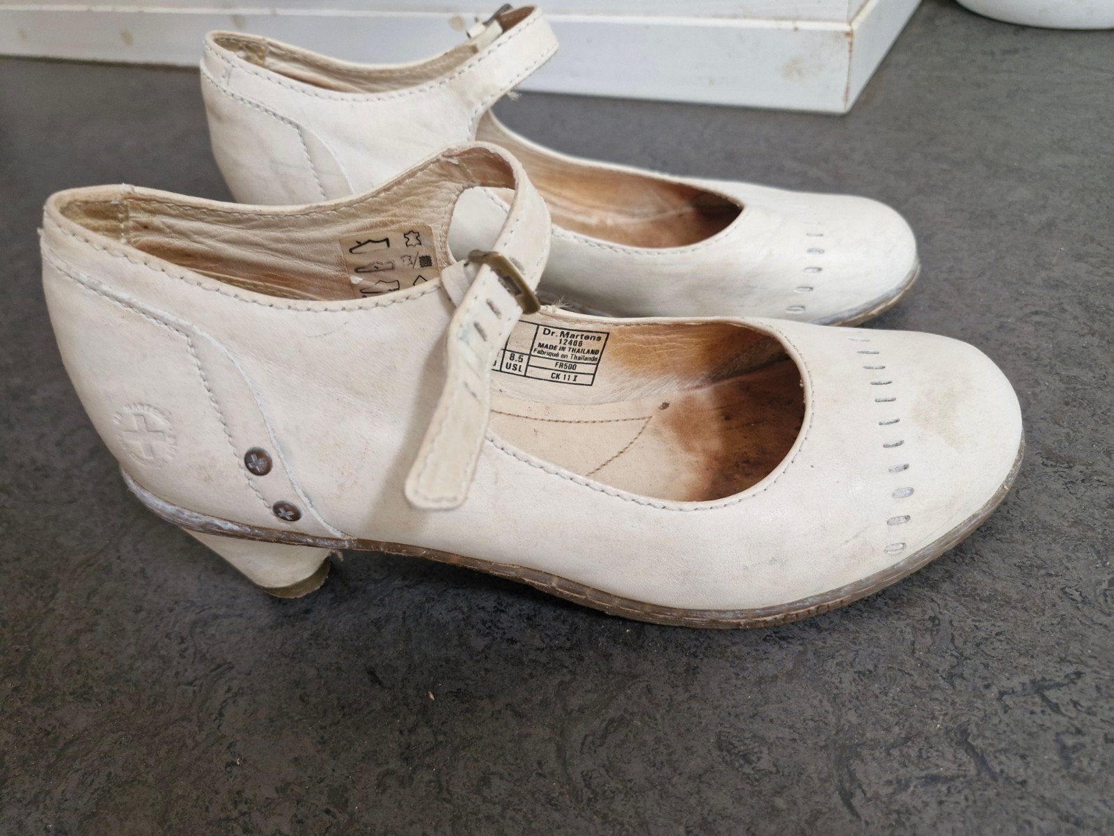 Dr Martens Mary Jane's maat 40, Kleding | Dames, Schoenen, Wit, Ophalen of Verzenden, Dr. Martens, Gedragen
