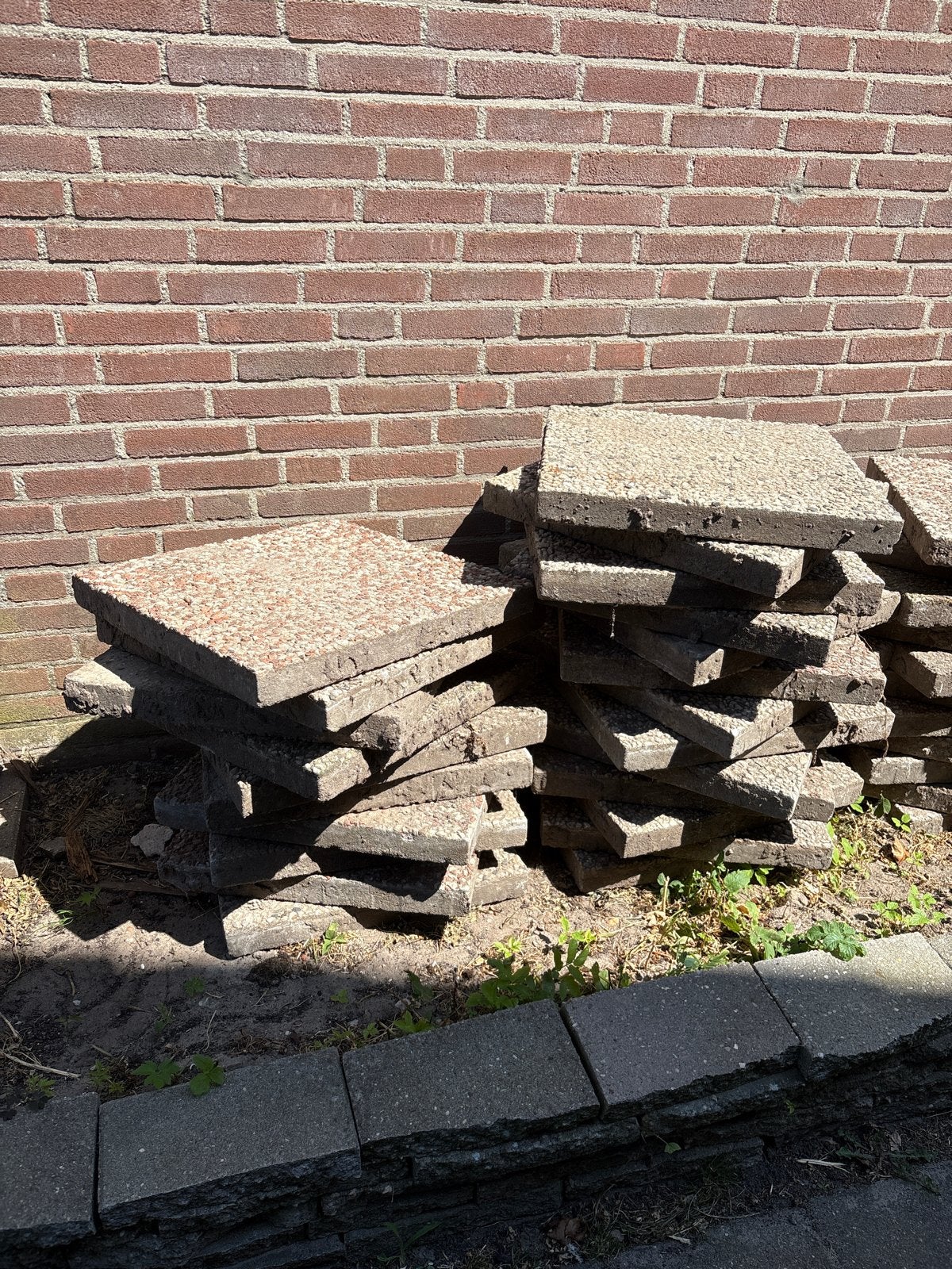 37,5 grinttegels 50x50 cm - Gratis af te halen, Ophalen, Gebruikt, 5 tot 10 m², Vloertegels
