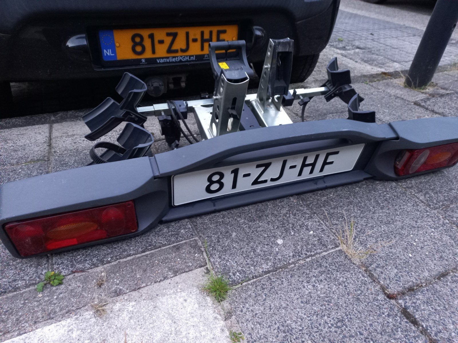 Gebruikte fietsendrager voor kleine auto's, Ophalen, 2 fietsen, Gebruikt, Achterklepdrager