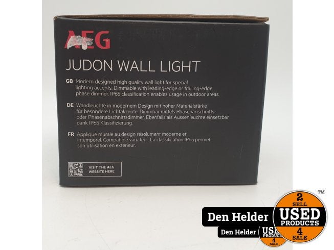 AEG Judon Wall Light - Nieuw in Doos, AEG, Zo goed als nieuw, Support@afg.com, Heinrich-Hertz-Str. 4
64331 Weiterstadt
Germany