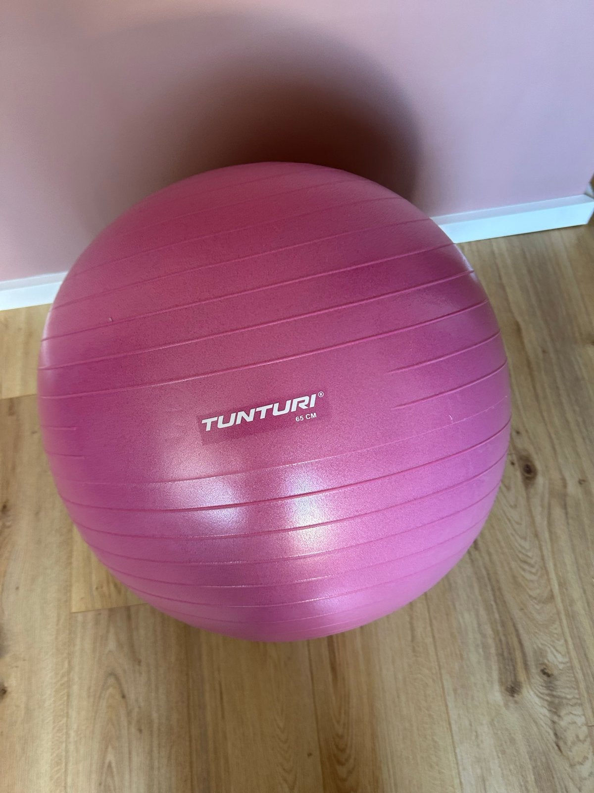 Tunturi Fitnessbal 65 cm inclusief voetpomp, Ophalen, Zo goed als nieuw, Buik, Fitnessbal