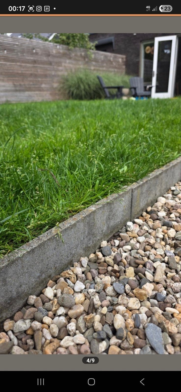 Wirtz Boordsteen 2,5x20x100 grijs - 11,5 stuks, Tuin en Terras, Ophalen, 100 tot 200 cm, Nieuw, Minder dan 25 cm