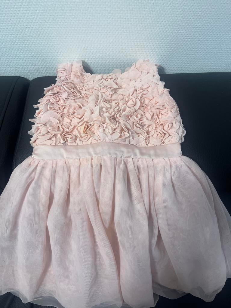 Prachtige Roze Bloemenjurk voor Meisjes, Ophalen, Zo goed als nieuw, 122 t/m 128, Meisje