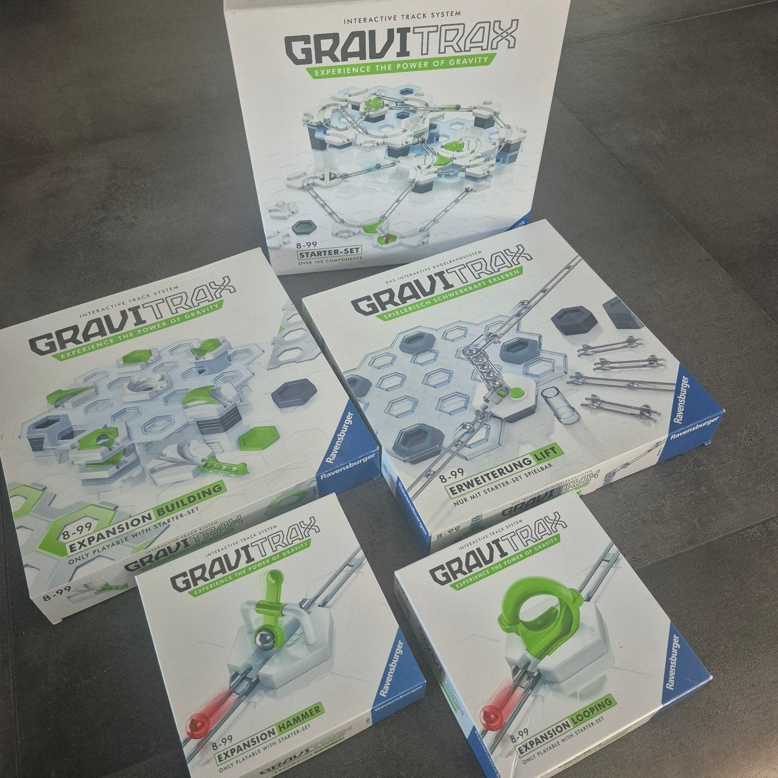gravitrax starterset, uitbreidingen, lift, looping, hammer, Ophalen of Verzenden, Gebruikt, Bouwen