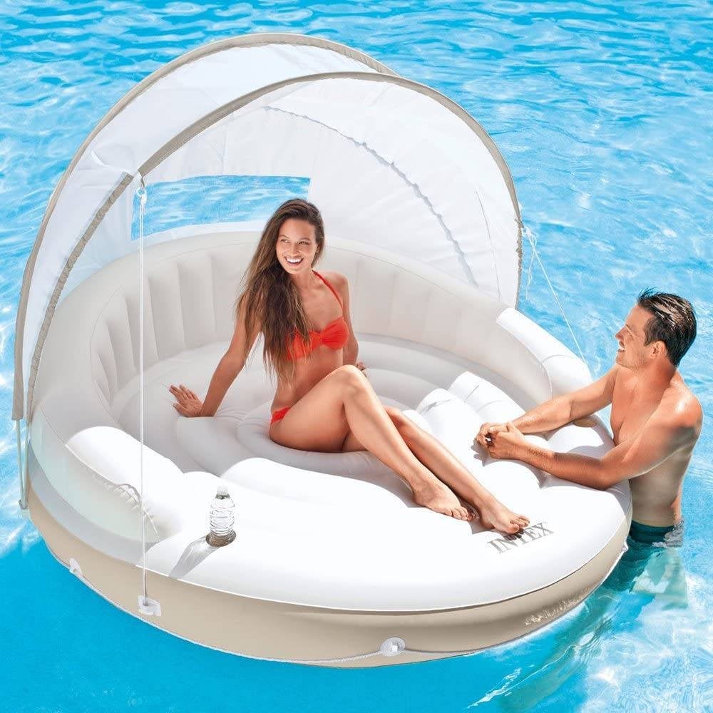 Opblaasbare lounge, Canopy Island, 190x150cm, Ophalen of Verzenden, Nieuw