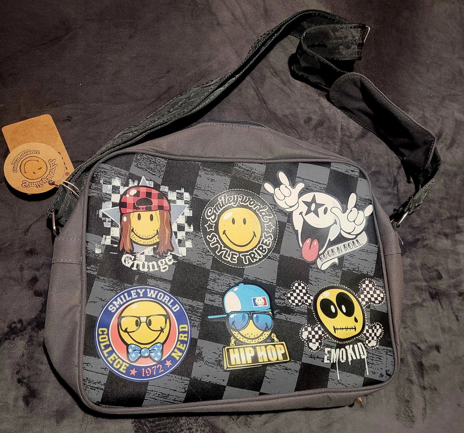 Leuke schoudertas met Minions of Smiley World, Ophalen of Verzenden, Nieuw, Blauw, Overige merken
