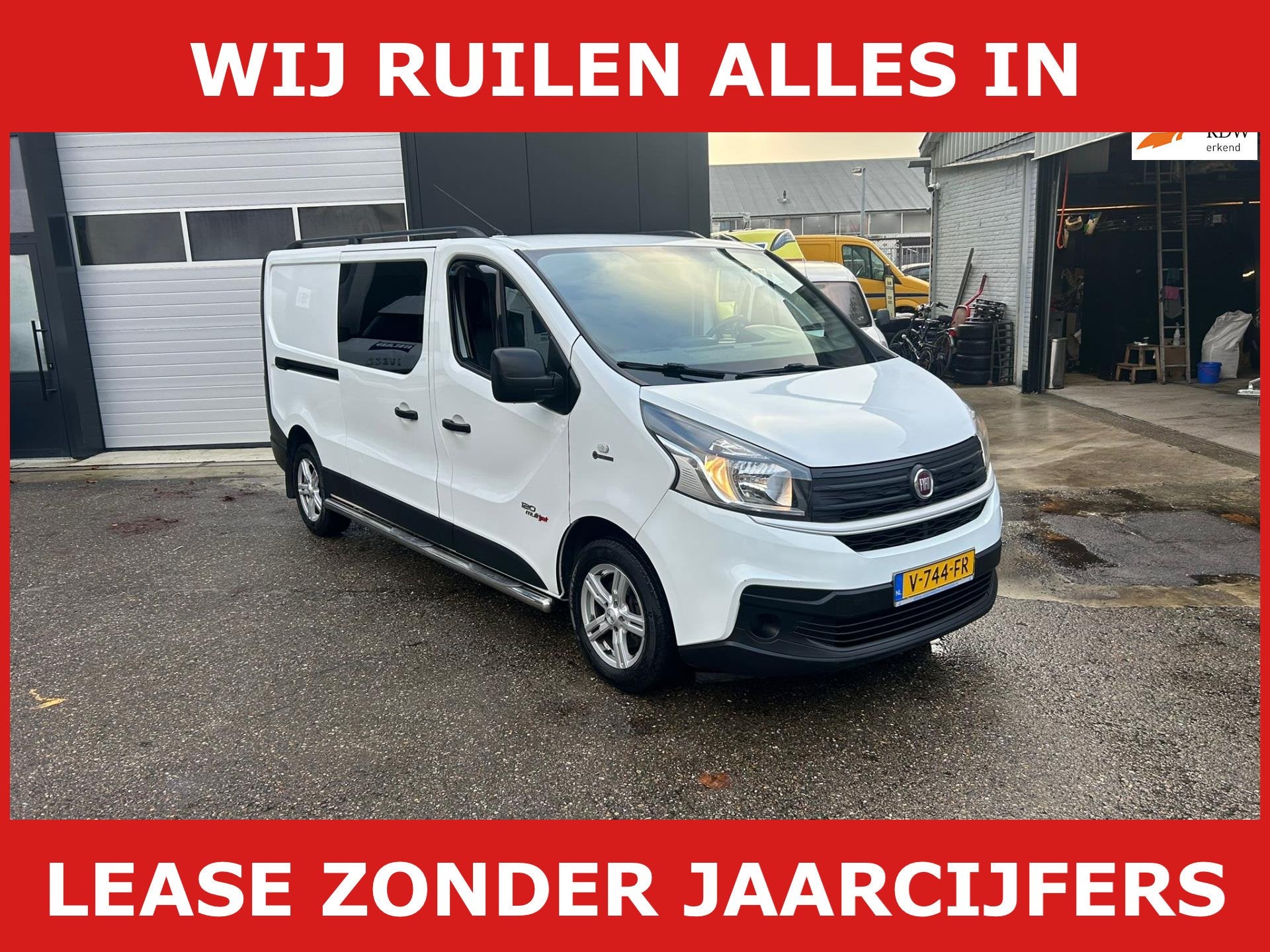 Fiat Talento 1.6 MJ L2H1 DC 6 pers leder euro 6, Dealer onderhouden, 15 km/l, Gebruikt, 4 cilinders