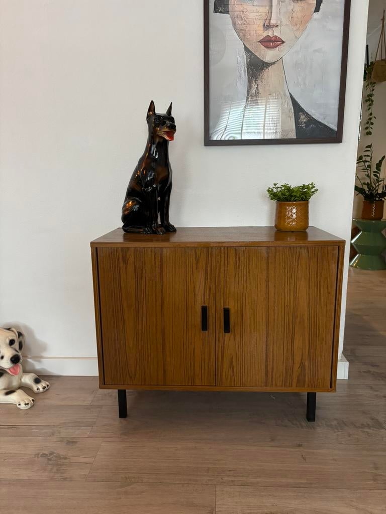 Vintage jaren 60/70 kast dressoir, Ophalen, Gebruikt, Vintage, 50 tot 100 cm