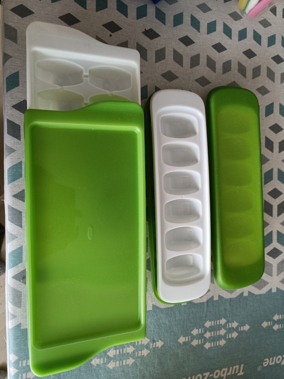 OXO Babyvoedingsbakjes - 2x6 en 1x14 vakjes, Kinderen en Baby's, Babyvoeding en Toebehoren, Ophalen of Verzenden, Overige typen