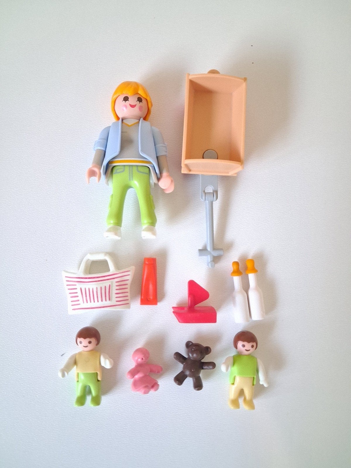 Playmobil gezin met bolderkar en accessoires, Ophalen of Verzenden, Gebruikt, Jongen of Meisje