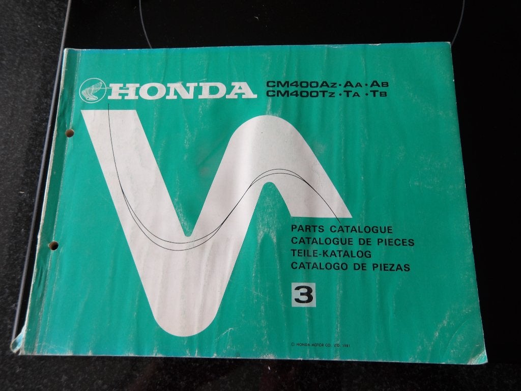 Honda CM400AZ AA AB Onderdelencatalogus, Motoren, Verzenden, Honda