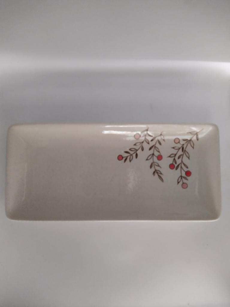 Tiger aardewerk bakjes met sinaasappel decoratie., Ophalen of Verzenden