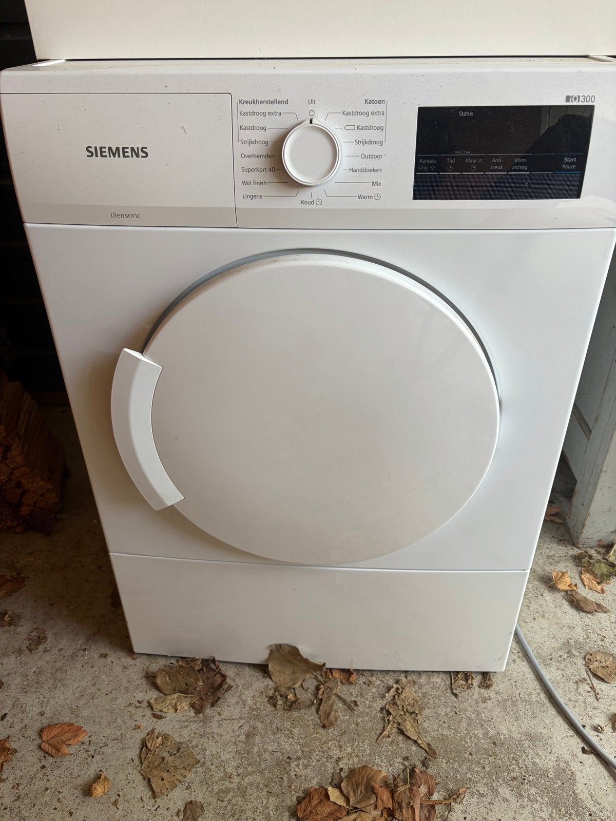 Siemens iSensoric Wasdroger - Wit, Goede Staat, Ophalen, 6 tot 8 kg, Zo goed als nieuw, Voorlader