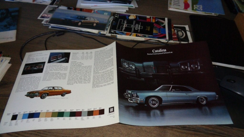 ZELDZAME USA Folder  PONTIAC CATALINA   1973 of 1975, Ophalen of Verzenden, Nieuw, Overige merken