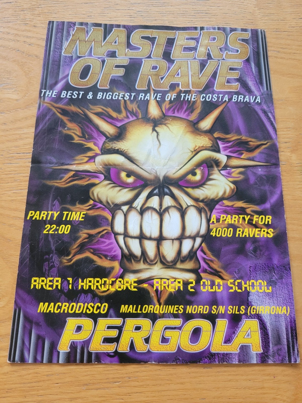 Masters of rave flyer ( hardcore gabber thunderdome ), Verzamelen, Posters, Ophalen of Verzenden, Film en Tv