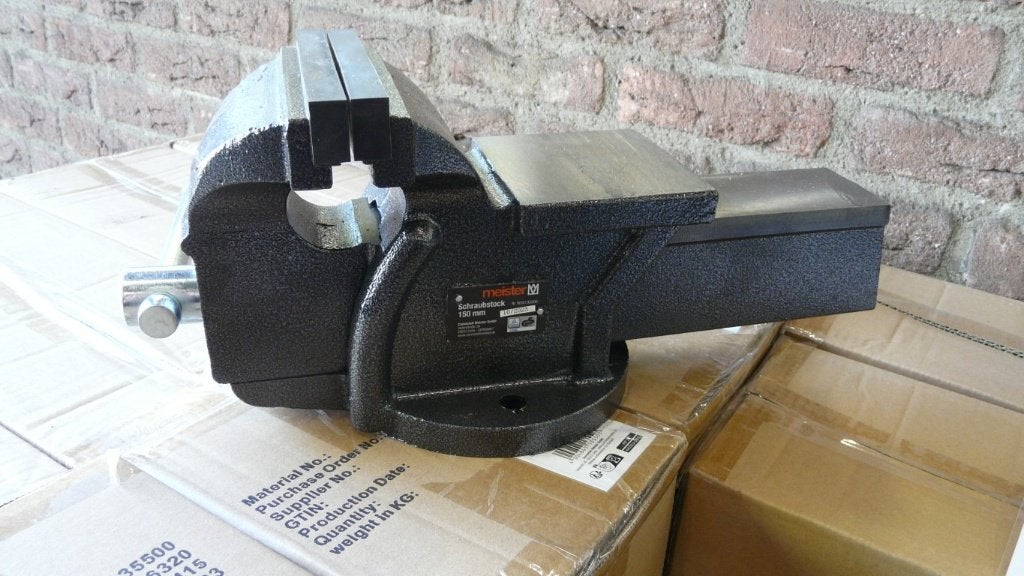 Bankschroef Meister 150mm, Ophalen, Nieuw
