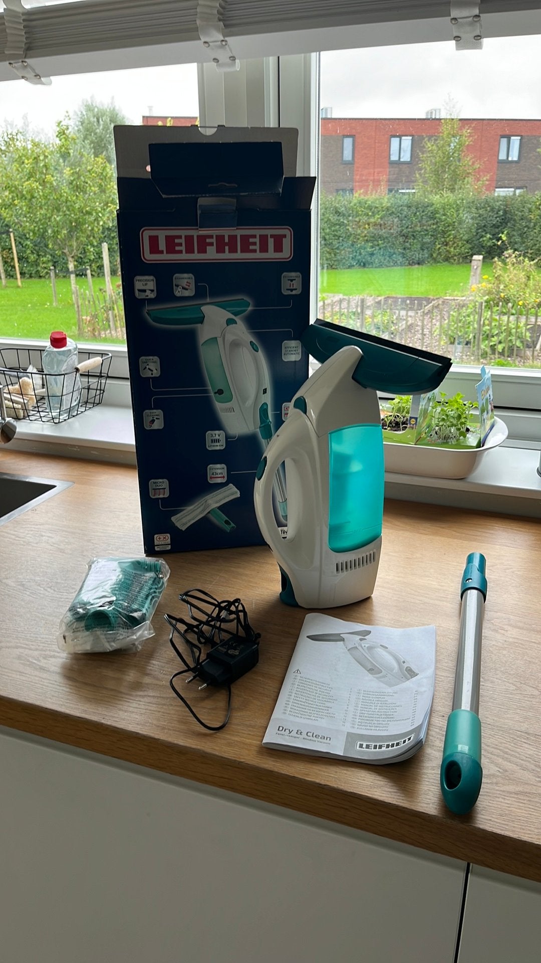 Leifheit dry & clean, Ophalen, Raamwisser of Trekker