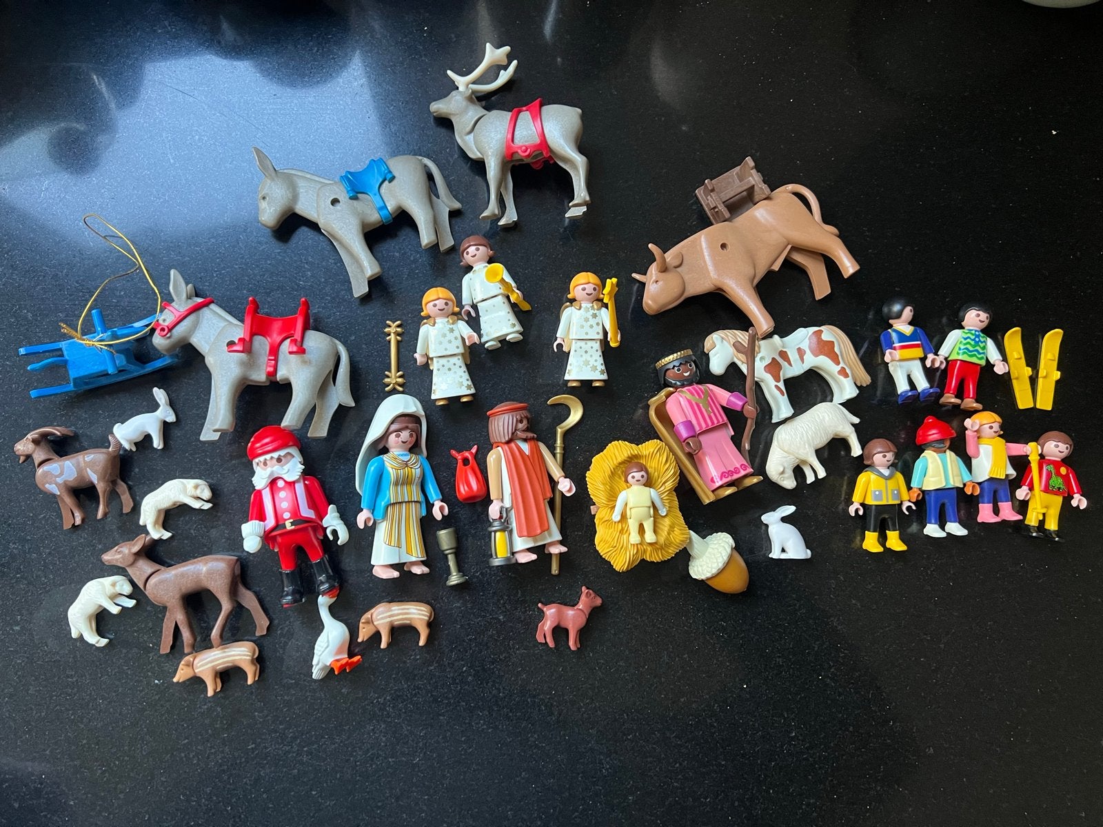 Playmobil Kerstverhaal, 3996 Kerstman, Rendier, Ophalen, Gebruikt, Complete set, Figuren