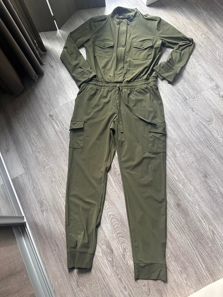 Studio Anneloes Jumpsuit XL Olijfgroen met rits, Kleding | Dames, Jumpsuits, Ophalen of Verzenden, Zo goed als nieuw, Maat 46/48 (XL) of groter