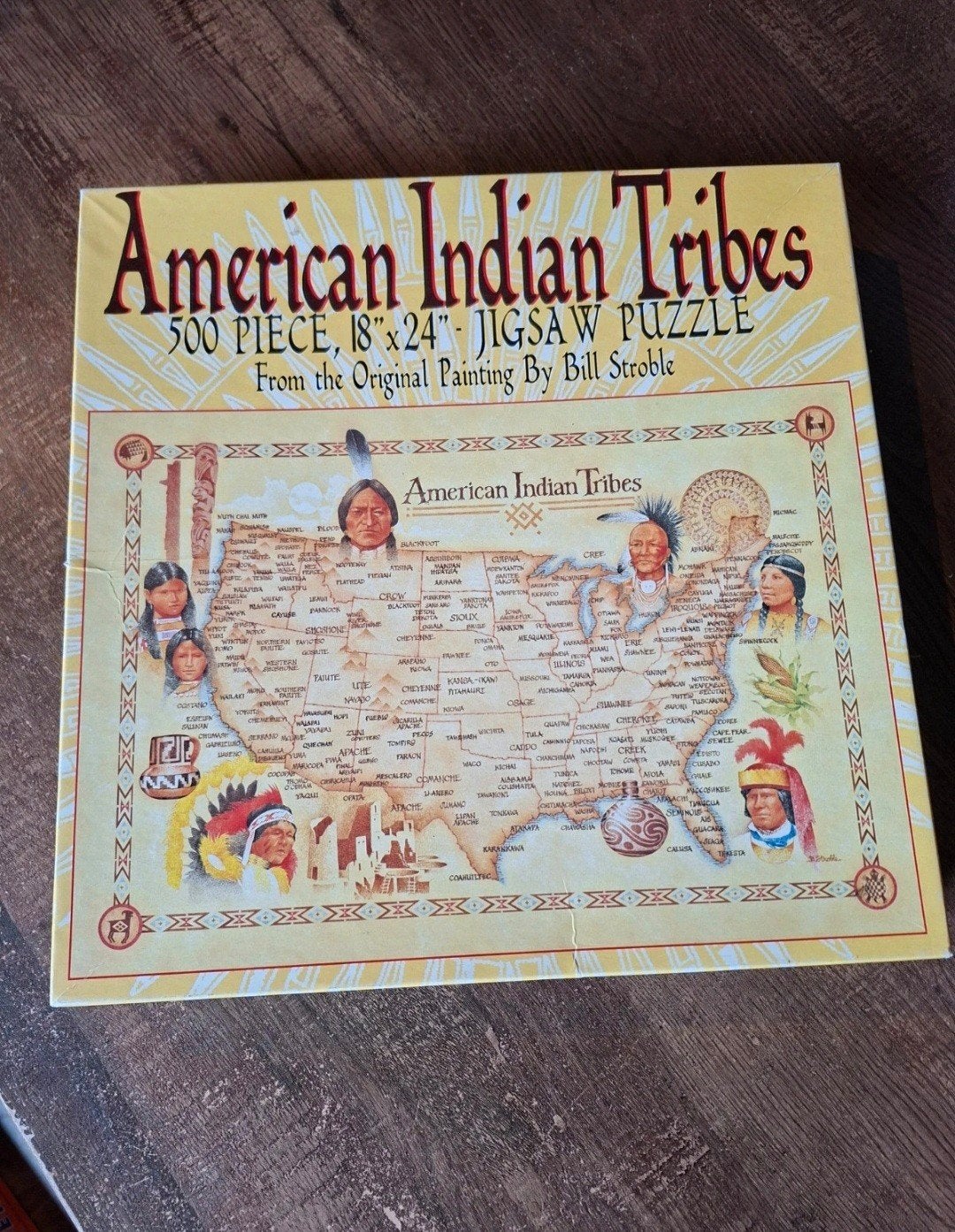 American Indian Tribes 500 stukjes legpuzzel, Ophalen of Verzenden, 500 t/m 1500 stukjes, Gebruikt, Legpuzzel