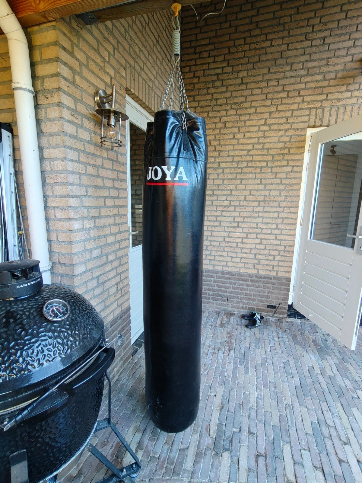 Joya Bokszak - Zwart, inclusief veer, Sport en Fitness, Groter dan maat XL, Gebruikt, Overige, Vechtsportmateriaal