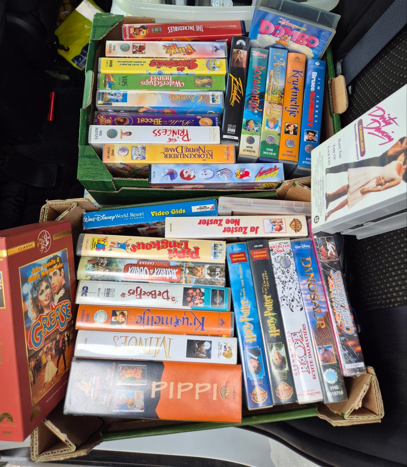 Grote partij VHS videobanden (Disney, Harry Potter, Pippi L, Cd's en Dvd's, VHS | Kinderen en Jeugd, Alle leeftijden, Ophalen of Verzenden