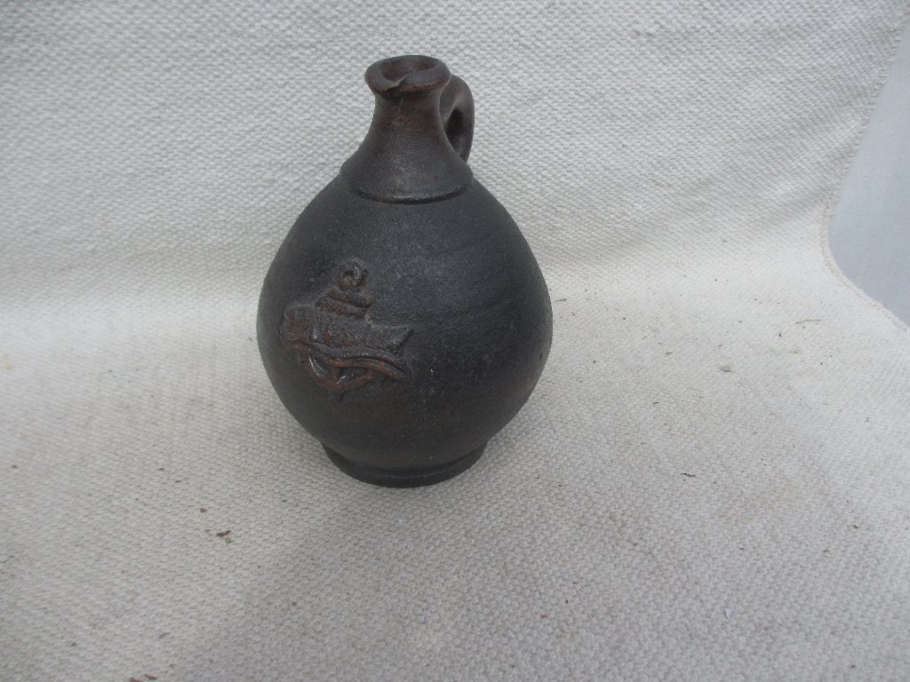 Vintage wijwaterkruik Terraco de Draak St Joris Beesel, Antiek en Kunst, Ophalen of Verzenden