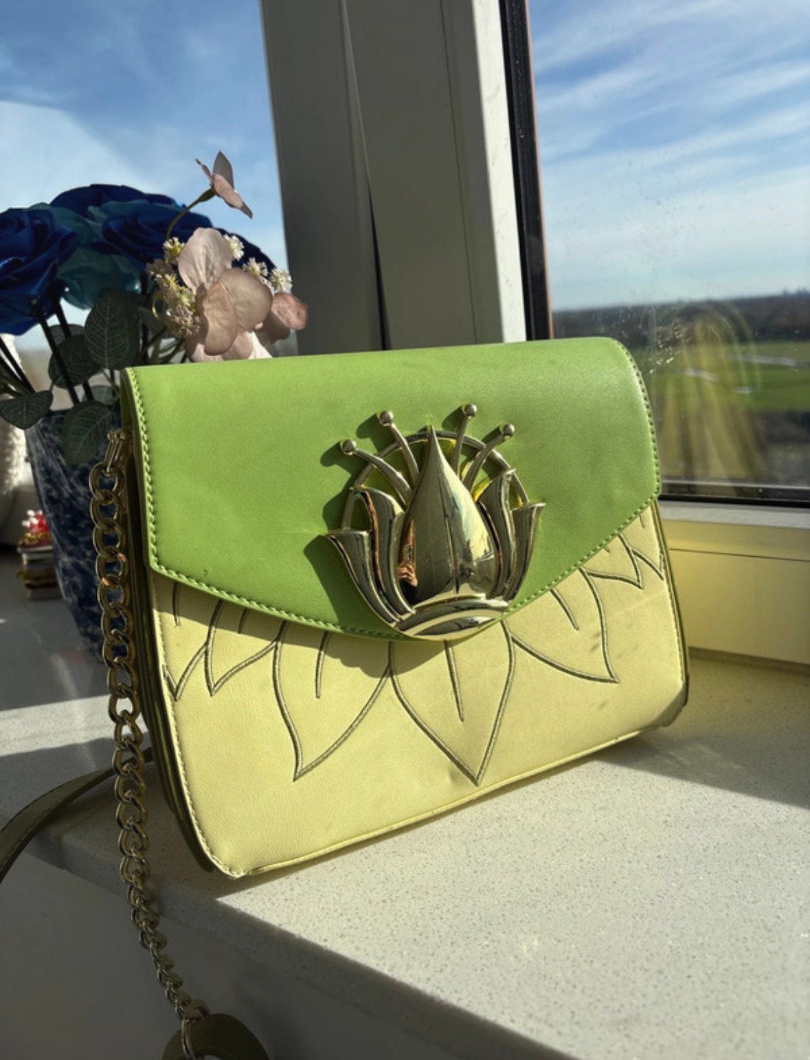 Loungfly Tiana Tas, Ophalen of Verzenden, Zo goed als nieuw, Groen, Handtas