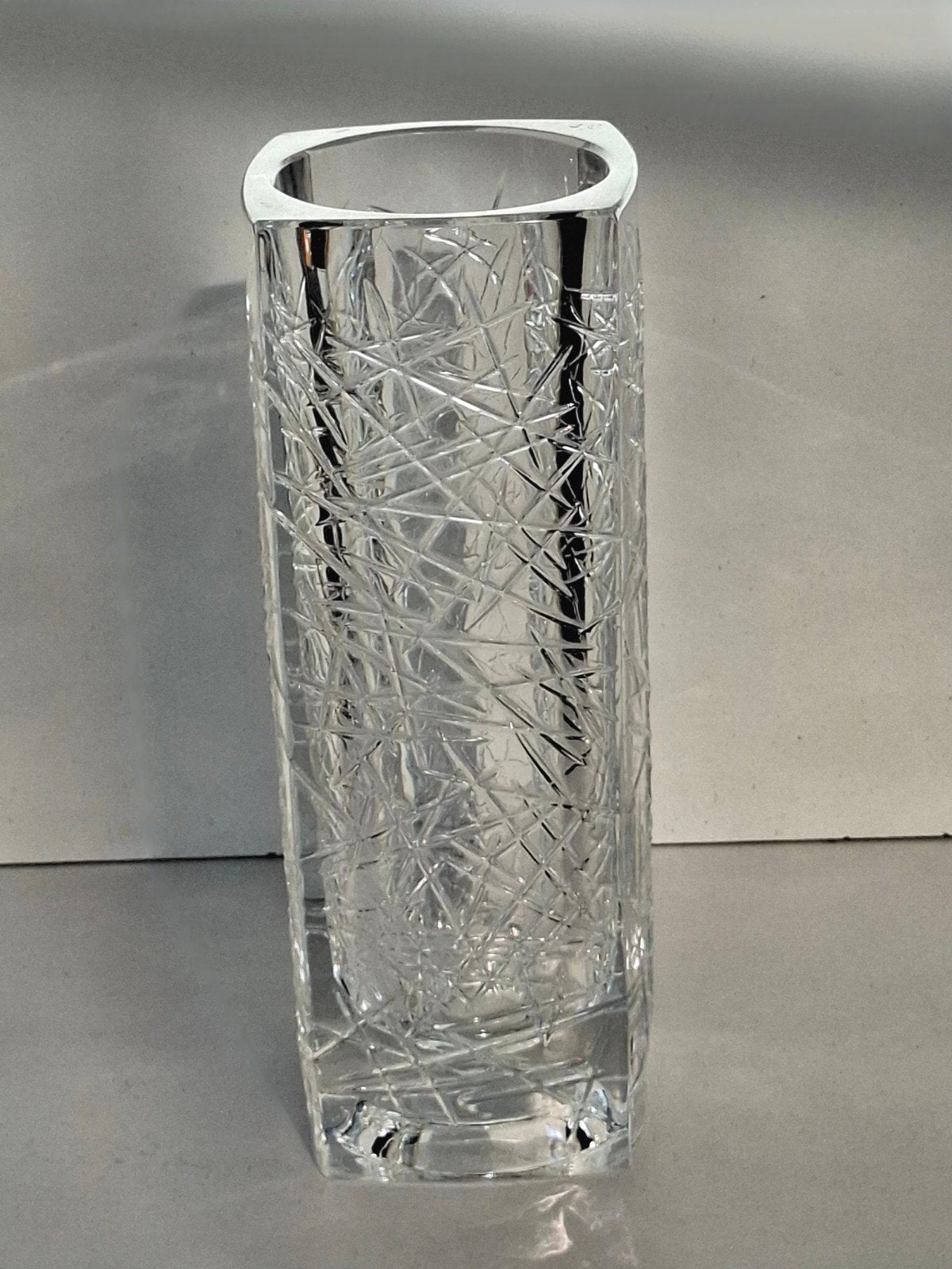 VINTAGE BOHEEMS KRISTALLEN VAAS VÁCLAV HORÁČEK, voor Expo'67, Ophalen of Verzenden