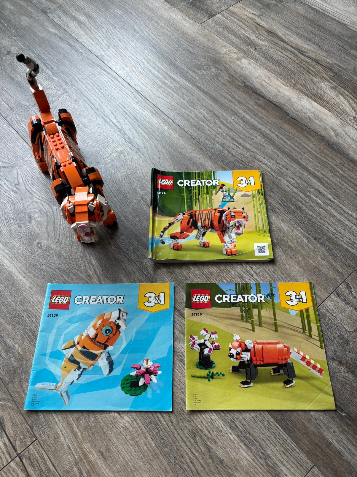 Lego Creator 3 in 1 Grote Tijger, Lego, Ophalen of Verzenden, Zo goed als nieuw, Compleet