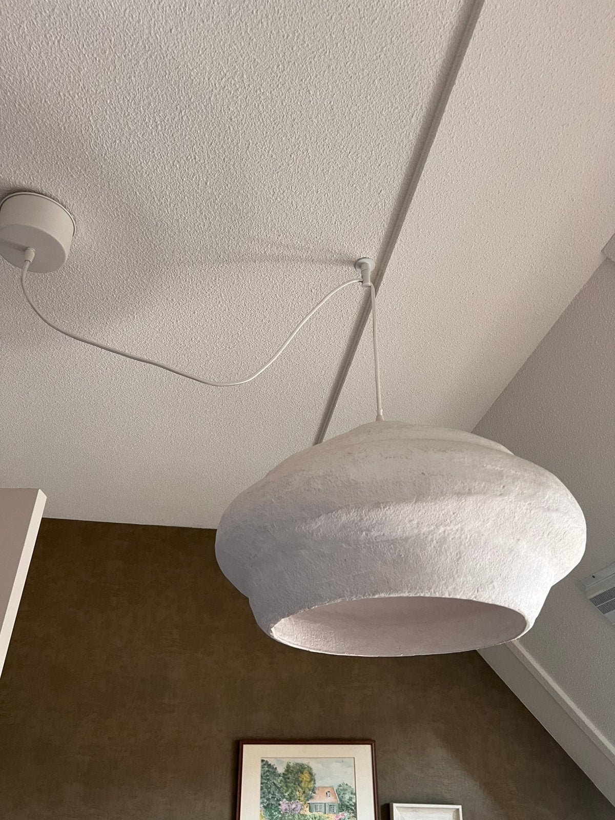 H&M papier maché lamp, Ophalen, Zo goed als nieuw
