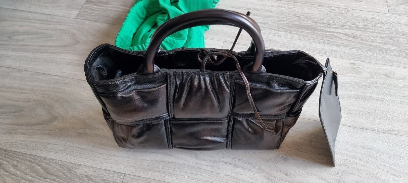 Bottega Veneta Cassette Handtas Zwart Leer, Ophalen of Verzenden, Nieuw, Zwart, Handtas