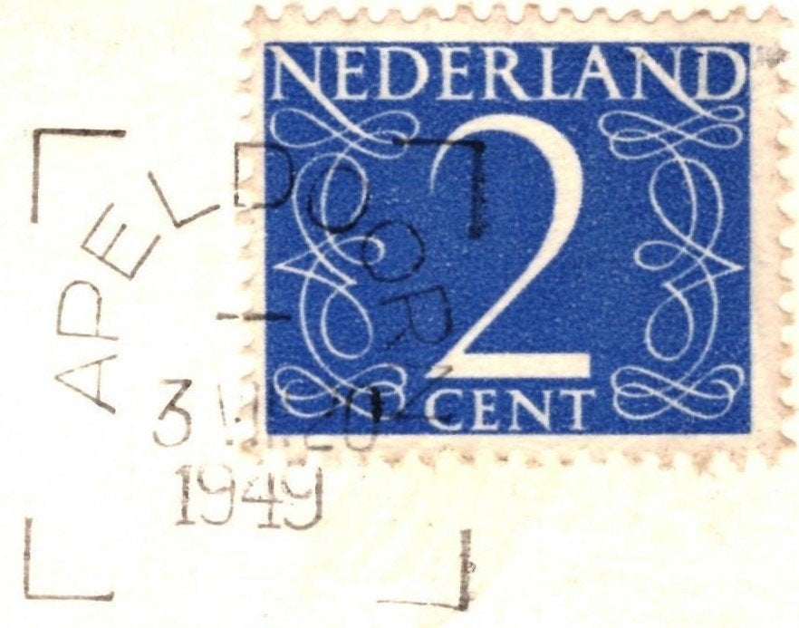 940505 Apeldoorn Berg en Bos 1949 Gelopen met Postzegel, Ophalen of Verzenden, 1940 tot 1960, Gelopen, Gelderland