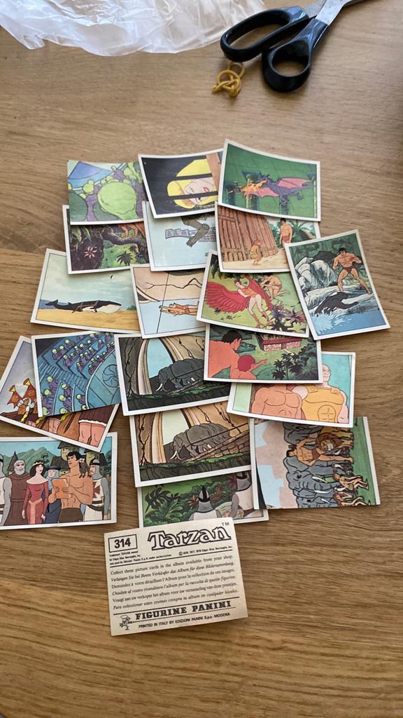 20 x tarzan panini, Ophalen of Verzenden, Zo goed als nieuw, Plaatje