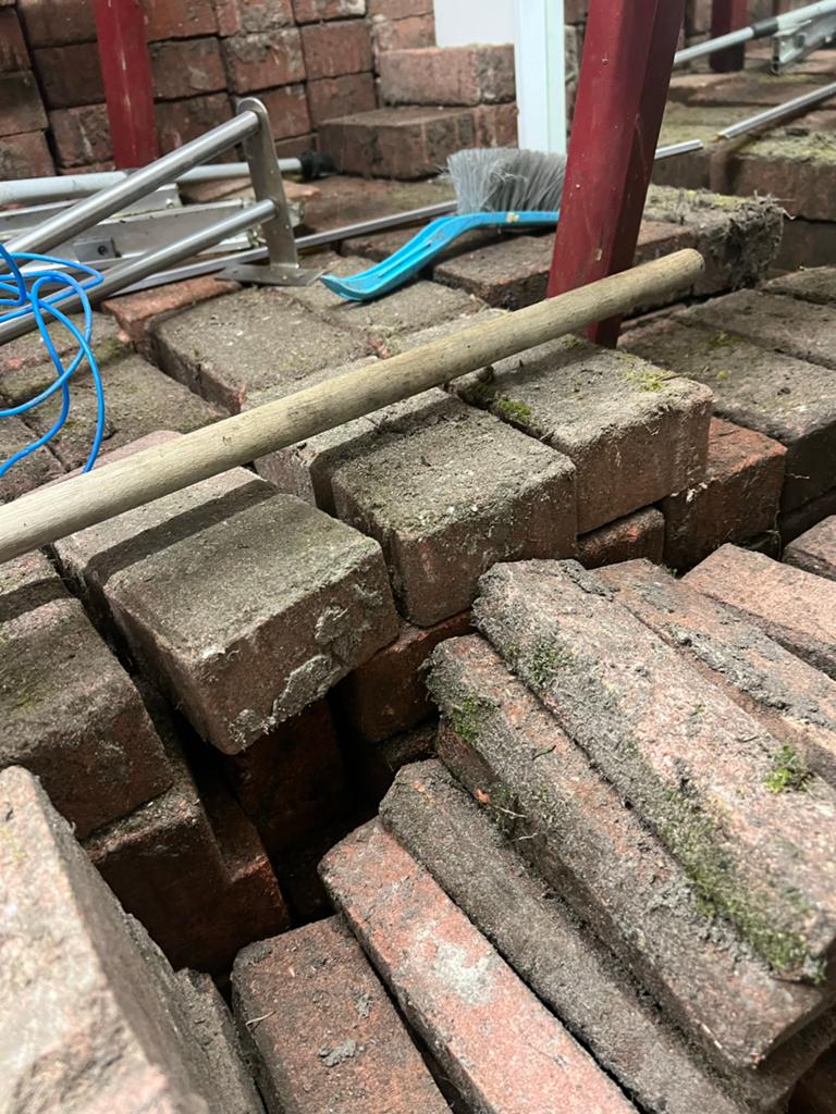 Gebruikte bakstenen voor tuin of bestrating, Ophalen of Verzenden, Gebruikt, Bakstenen